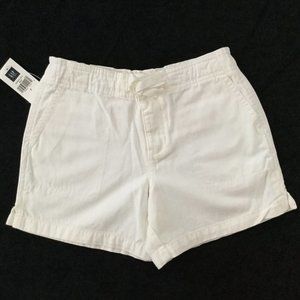 Gap Kids size 7 white twill shorts NWT